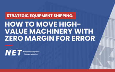 Strategic Equipment Shipping: How to Move High-Value Machinery With Zero Margin for Error